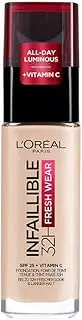 [L'Oreal Paris] Infallible 32HR Freshwear Foundation with SPF25 and Vitamin C- 15 Porcelain
