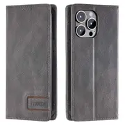 TTUDRCH Style 007 For iPhone 15 Pro RFID Blocking Cover Foldable Stand Wallet Phone Leather Case