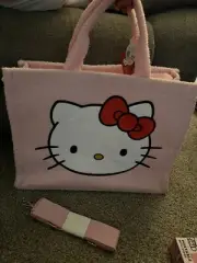 Pink hello kitty tote bag