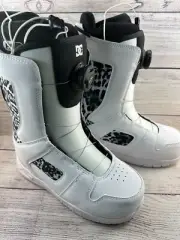 DC Phase BOA Snowboard Boots Womens Size 8 White/Black Print Outdoor ADJ0100031