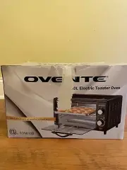 Ovente Black 10L 4 Slice TO5810B Electric Convection Toaster Oven