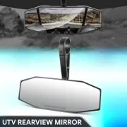 Universal Roll Cage Bar Mount UTV Black Cover 1.75" Clamp Rearview Center Mirror