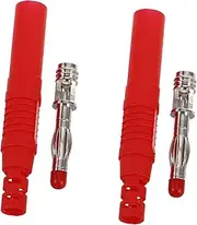 2pcs Banana Plugs with High Temperature Durable Shell Solderable Connectors for Speaker Wire Multimeter Test Leads Excellent Electrical Conductivity Versatile Adapters