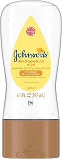 Johnson's Baby Oil Gel Enriched With Shea and Cocoa Butter, Great for Baby Massage, 6.5 fl. oz, Pack of 6 (Packaging May Vary)