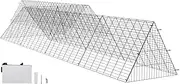 VEVOR Chicken Tunnels, 729 x 200 x 61.5cm(LxWxH) Chicken Tunnels for Yard, Portable Chicken Tunnels for Outside with Corner Frames, 2 Sets, Suitable for Chickens, Ducks, Rabbits