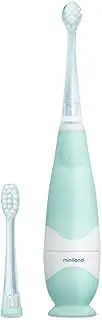 Miniland Children's Electric Toothbrush with LED Light and Timer, 2 Interchangeable Heads, 16,000 Pulsations, Waterproof (Baby Tooth Care)
