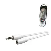 Aerpro 3.5mm Male To 3.5mm Female Stereo Lead - Wiring Kit, White, 1.5m - APL65