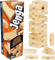 Official Hasbro Jenga Game (2025) | More Ways to Play with Free Web App (Not Req.) | Wood Block Stacking Tower Party Games | Ages 6+ | 1+ Players