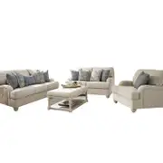 Isabelle Traemore 3+2+1 Indoor Fabric Lounge Suite with Ottoman