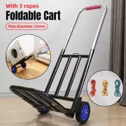 Folding Portable Shopping Cart Trolley Luggage Trolley for Travel Grocery Use
