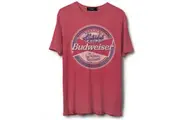 Budweiser Classic American Logo T-Shirt by Junk Food