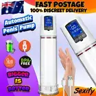 Electric Penis Pump USB LCD Rechargeable Automatic Vacuum Enlarger Cock Extender