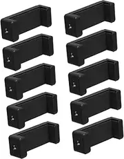 10pcs Abs Material Phone Tripod Mount 1/4 Screw Universal Phone Holder Stand Retractable Width 6-9.5cm Black