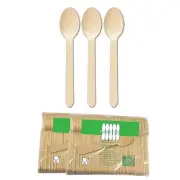 Wooden Disposable Spoons 6" Length (pack of 100)