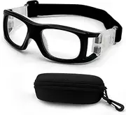 LADYPONYCSC Sports Safety Goggles with Protective Case, Basketball Football Racquetball Eyewear, Protective Glasses Anti-Shock Collision, Black
