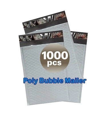 SuperPackage® 1000 #000 4 X 7 Poly Bubble Mailers Padded Envelopes 1000PB#000