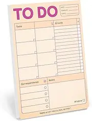 1-Count Knock Knock to Do Pad, Squares for Prioritizing to Do List Note Pad & Daily Planner Pad, 6 x 9-inches (Pastel Edition)
