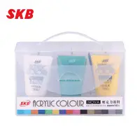 在飛比找樂天市場購物網優惠-SKB AC-30#6c 壓克力顏料(25ml) 6色入(紅