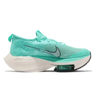 Nike 慢跑鞋 Zoom Alphafly Next% 女鞋 氣墊 舒適 避震 路跑 馬拉松 球鞋 綠 白 CZ1514300 24cm GREEN/WHITE