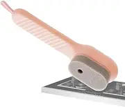 [Generic] Multi-Functional Cleaning Shoe Brush, Replaceable Soap Dispenser, Sneaker Scrubber Tool, Easy Cleaning, Multi-Surfaces Use, Blue/Pink/Gray, for Sofas, Bags, Toilets, Washbasins