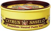 HOWARD PRODUCTS CS0014 Citrus-Shield Enhanced Protection Paste Wax, Neutral 311g, Carnauba Infused, for Furniture and Floors, Made in USA