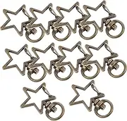 DOITOOL 10Pcs Swivel Clasps with Rings Durable Lobster Claw Keychain Snaps for DIY Crafts Luggage Straps and Dog Collars Lightweight and Wear Resistant
