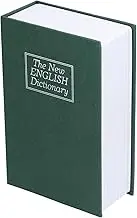 Simulation Dictionary Shaped Book Safe Box for Home Office Security Green
