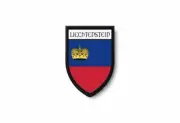 PATCH PATCHES EMBLEM IRON ON GLUE PRINT FLAG world crest liechtenstein