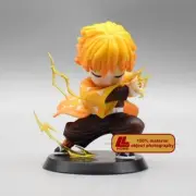 Anime Demon Slayer Agatsuma Zenitsu Battle cute action Figure Statue Toy Gift