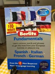 2006 Berlitz Fundamentals SPANISH ITALIAN FRENCH GERMAN CDs & MANUAL - SEALED