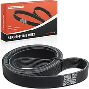 A-Premium Engine Serpentine Drive Belt Compatible with Ford, Dodge, Freightliner & International Harvester Cars - F-250, F-350, F-650, F-750, F-Super Duty, E-350 Econoline, D250, D350, W350 & More