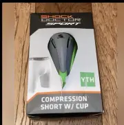 Shock Doctor Compression Short with Cup Youth sport NEW