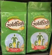 2 Goldfish x Elf Maple Syrup Graham Cracker Cookies Limited Holiday Edition
