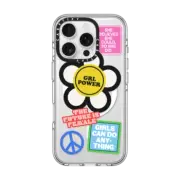 iPhone 16 Pro Clear Case MagSafe Compatible Girl Power by Quotes by Christie