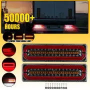 2PCS LED Tail Light Stop Indicator Reverse Lamp 12V Trailer Truck Ute 4X4 Light (for: Porsche)