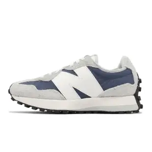 【NEW BALANCE】休閒鞋 327 男鞋 女鞋 情侶鞋 灰 深藍 麂皮 復古 NB 紐巴倫(MS327CZ-D)