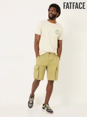 FatFace Bude Olive Green Cargo Shorts (E80226) | $106