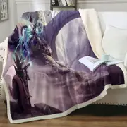 Fiction Art Warriors War Throw Blanket