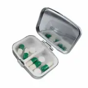 Portable Metal Pill Box Tablet Medicine Storage Case Organizer Container Holder
