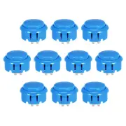 Momentary Game Push Button Switches Game Small Button 30mm/Blue/10 Pcs