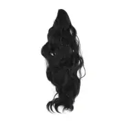 Nature Long Hair Ponytail wig Clip for Women 21.65inch Black 1 Pc
