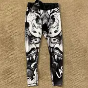 LAFROI Men's Quick Dry Cool Compression Fit Tights Hannya Leggings - Large