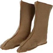 [Kisangel] Warm Shoes and Boots inside Boot Liner Winter Thermal Socks Ladies Thermal Socks Thermal Long Socks Thermal Sock Liners Winter Boot Socks Thick Socks Oxford Cloth Khaki