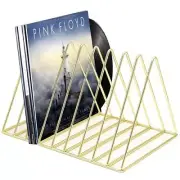 9 Slot Record HolderDesktop Vinyl Record Storage Holds Up 30 LPsMetal Magazin...