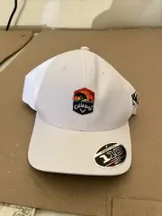 Callaway Golf Hat New Rutherford Snapback White Adjustable Flexfit 110 NWT Logo