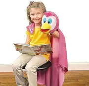 Bird Puppet - Animal Hand Puppets with Movable Mouth - Animal Puppet with Attached Cloth Blanket - Unique Plush Puppets for Creative Storytelling, Novelty Kids Birthday Gift