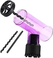Generic Curly Hair Tools Machine Straightener Curly Diffuser Cap Heatless Blowout Rods Bonnet Dryer Attachment Diffuser Hair Dryer Hair Dryer Diffuser Hair Rollers Detangling Violet PC