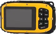 Underwater Video Camera, 196 Inch Underwater Camera with 2.4 Inch Color Screen, 32G Memory Card, Face Recognition, Action Camera for Travel Sports Vlog (Yellow)