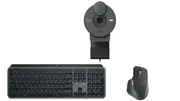 Logitech MX Work Bundle with MX Keys S Keyboard, 3S Mouse and BRIO 300 Webcam (Graphite)