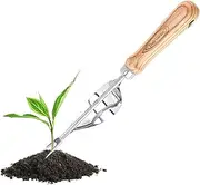 Garden Weeder Tool | Gardening Hand Weeder Uprooting Tool - Stainless Steel Root Puller with Ergonomic Handle for Pathway Farm Driveway Use